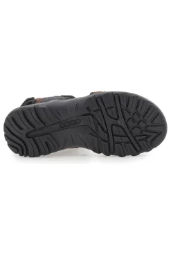 Sandali Marroni Con Strappi in Velcro Canguro 1015
