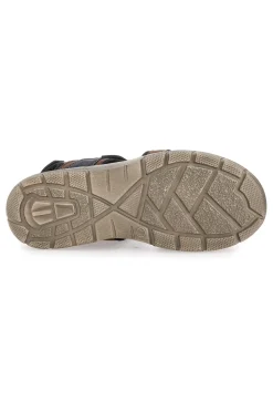 Sandali Marroni Con Strappi in Velcro Canguro 1015