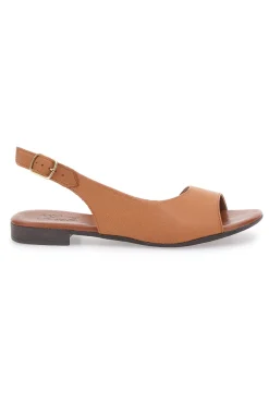 Sandali Marroni con Tomaia in Pelle e Tacco Basso PITTARELLO LOOK 225110