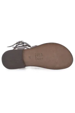 Sandali marroni gladiatore con doppia fibbia Pittarello Sun 6039