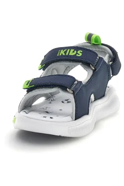 Sandali Navy con strappi e luci Pitt kids 11261