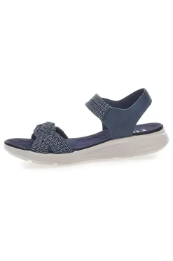 Sandali Navy con Velcro e Fascia Elastica Intrecciata FIRST ACTIVE 3