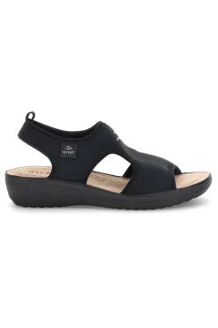Sandali neri anatomici anti-shock Fly flot 90550E71LA