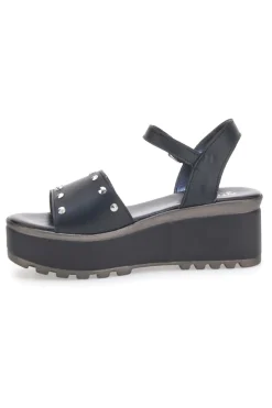 Sandali Neri Con Borchie sulla Tomaia in Pelle PITTARELLO LOVE 3553101