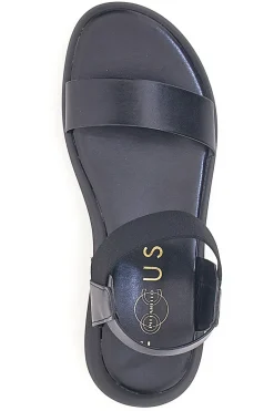Sandali Neri Con Elastico e Platform Prodotti in Italia Pittarello Focus 19514