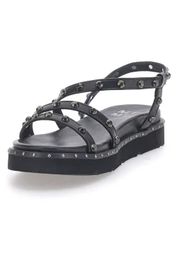 Sandali Neri con Flatform e Borchie ME & ME 670