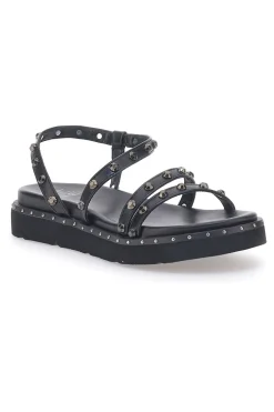 Sandali Neri con Flatform e Borchie ME & ME 670