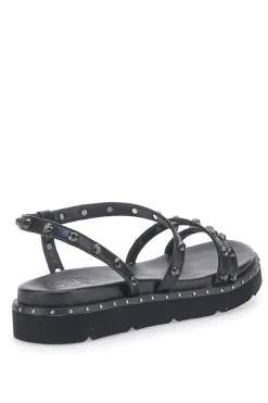 Sandali Neri con Flatform e Borchie ME & ME 670