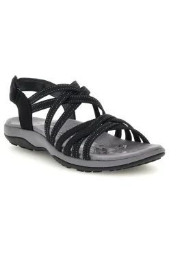 Sandali neri con Memory Foam Skechers Reggae Slim Summer Getaway
