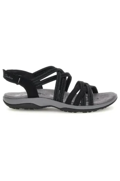 Sandali neri con Memory Foam Skechers Reggae Slim Summer Getaway