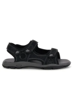 Sandali neri con strappi in velcro Jerpoint CN6