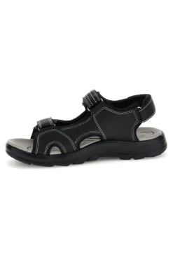 Sandali neri con strappi in velcro Jerpoint CN20