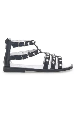 Sandali Neri con Strass Laura Biagiotti 9034