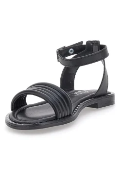 Sandali Neri Flat Con Cinturino Regolabile Pittarello Look DC43877