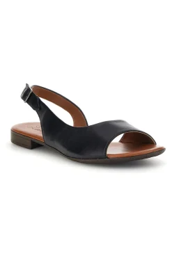 Sandali neri in pelle con cinturino Pittarello look 225110