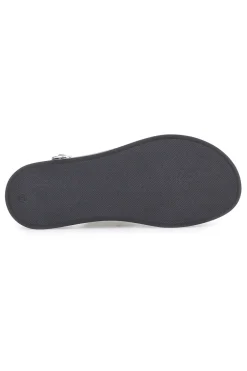 Sandali neri in pelle design minimal Pittarello Focus 28058