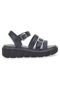 Sandali Neri In Pelle Made in Italy Pittarello Rock 5836/P