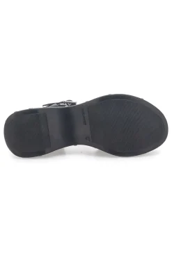 Sandali Neri In Vera Pelle con Platform Alto PITTARELLO ROCK 15777/Z
