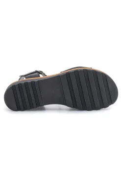 Sandali Neri in vera pelle Made in Italy con cinturino Pittarello 3185070811