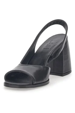 Sandali Neri In Vera Pelle Made In Italy Pittarello Glam 8241