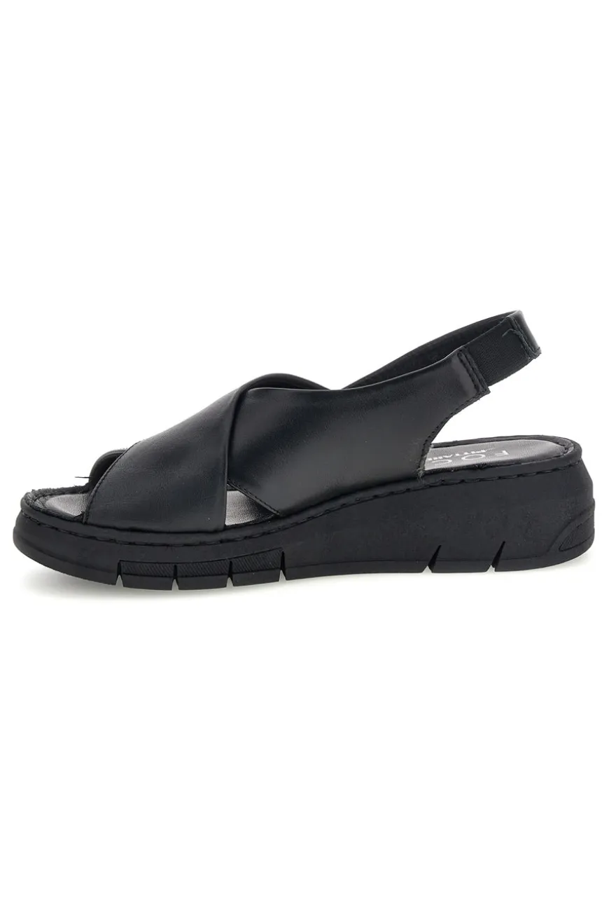 Sandali neri in vera pelle Pittarello focus 7155579