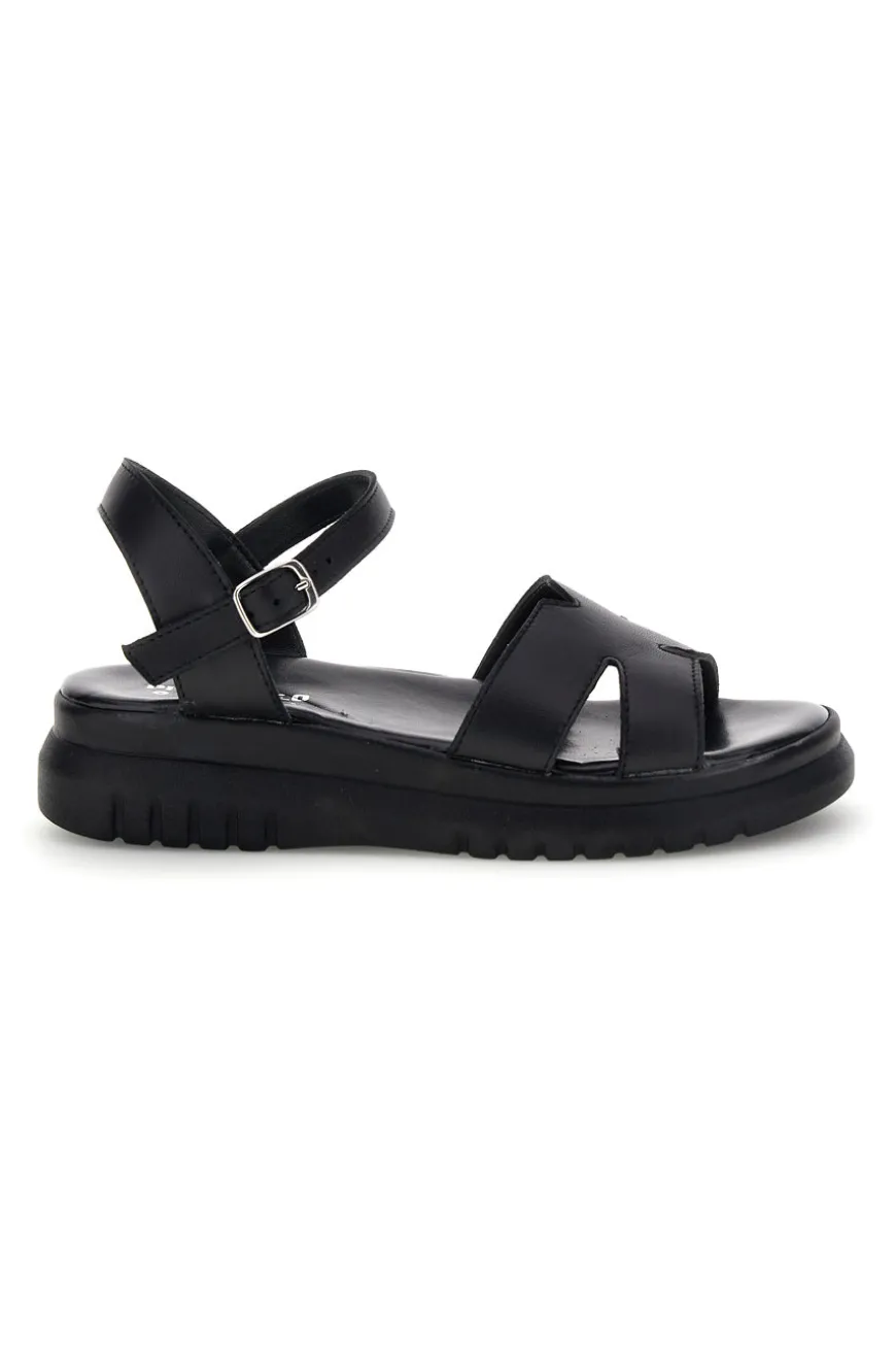 Sandali neri in vera pelle Pittarello 32841926