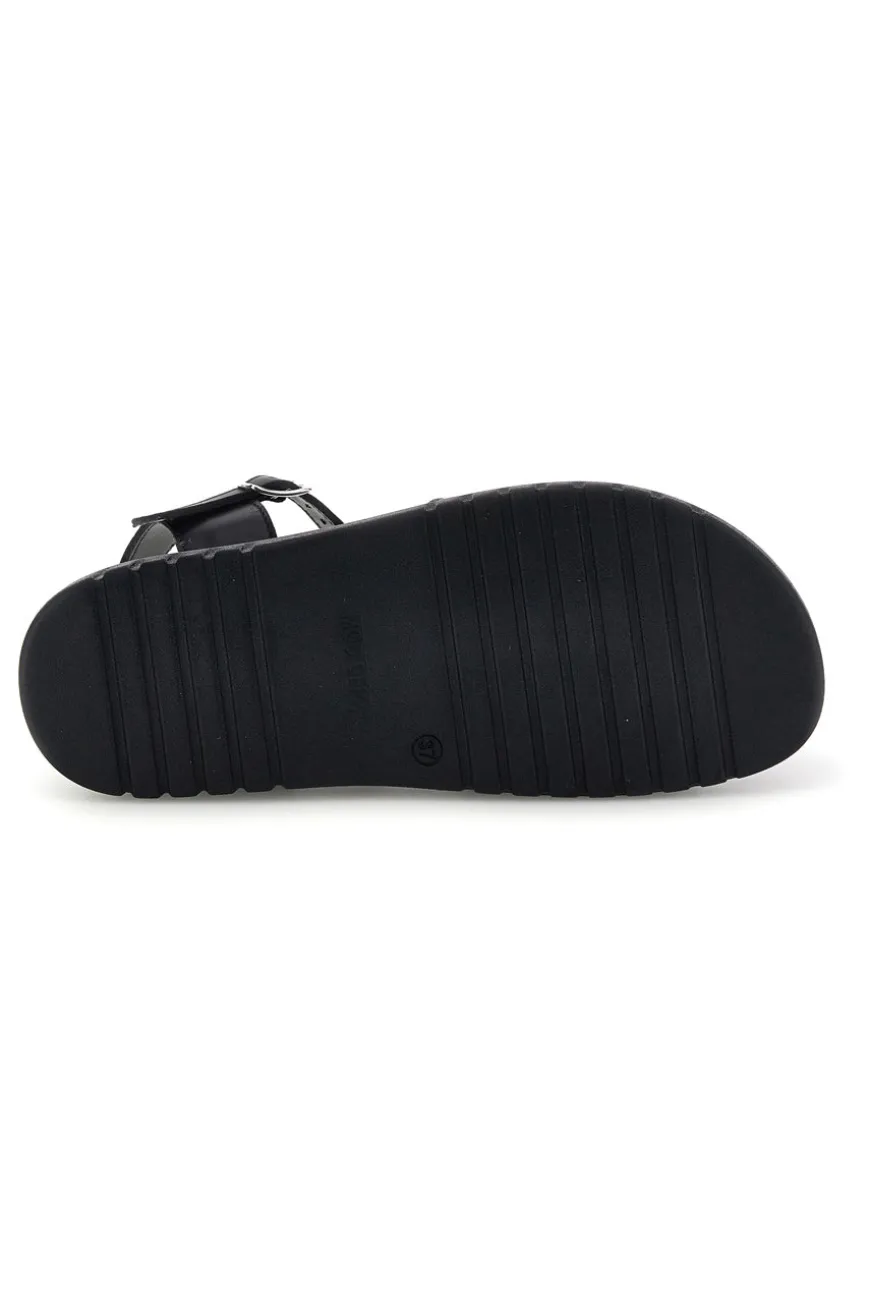 Sandali neri in vera pelle Pittarello 32841926