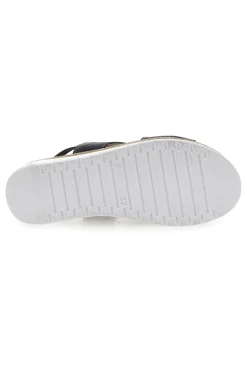 Sandali Neri Sling-back Con Elastici Pittarello 90042