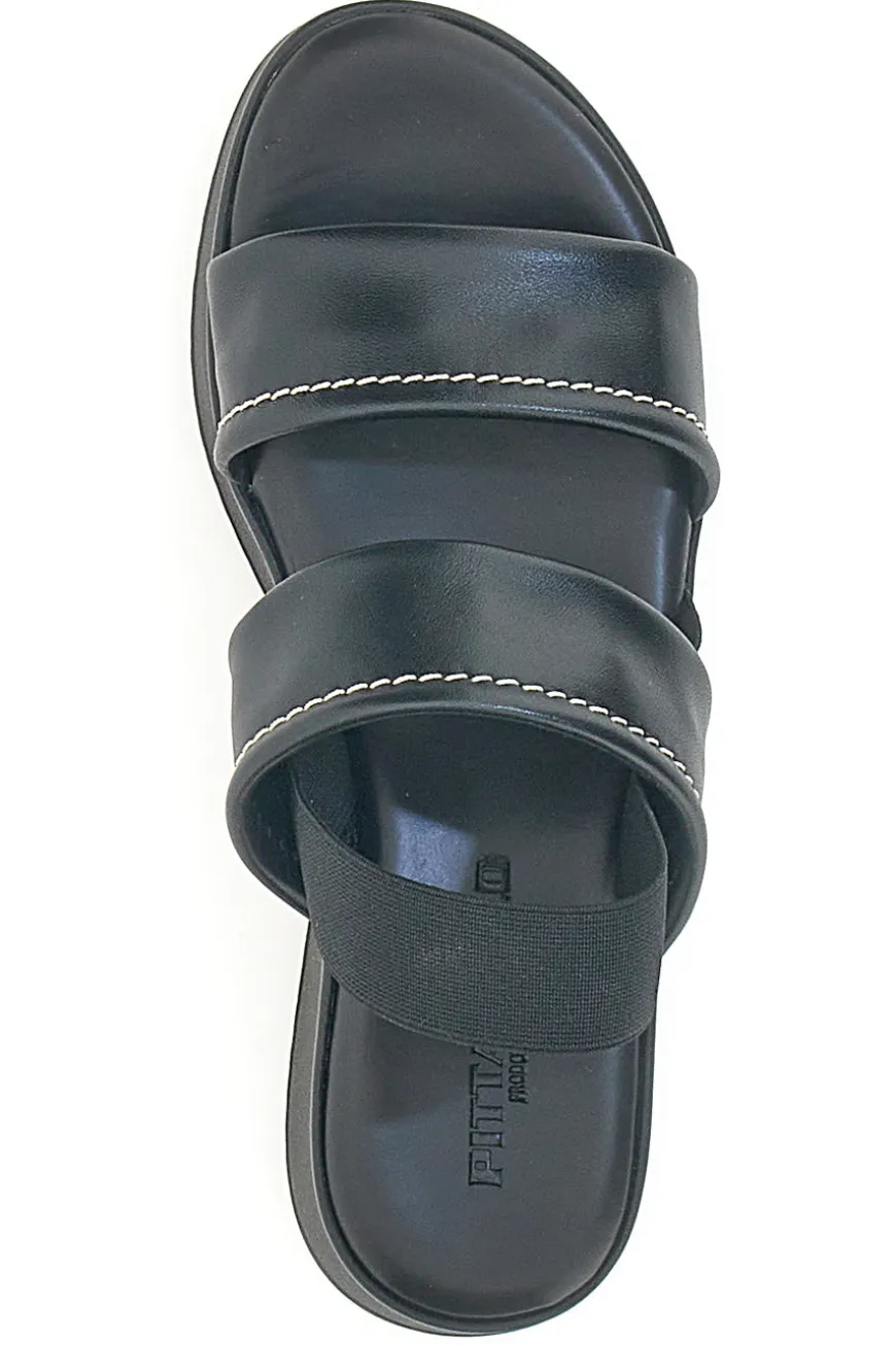 Sandali Nero con zeppa platform Pittarello 44874
