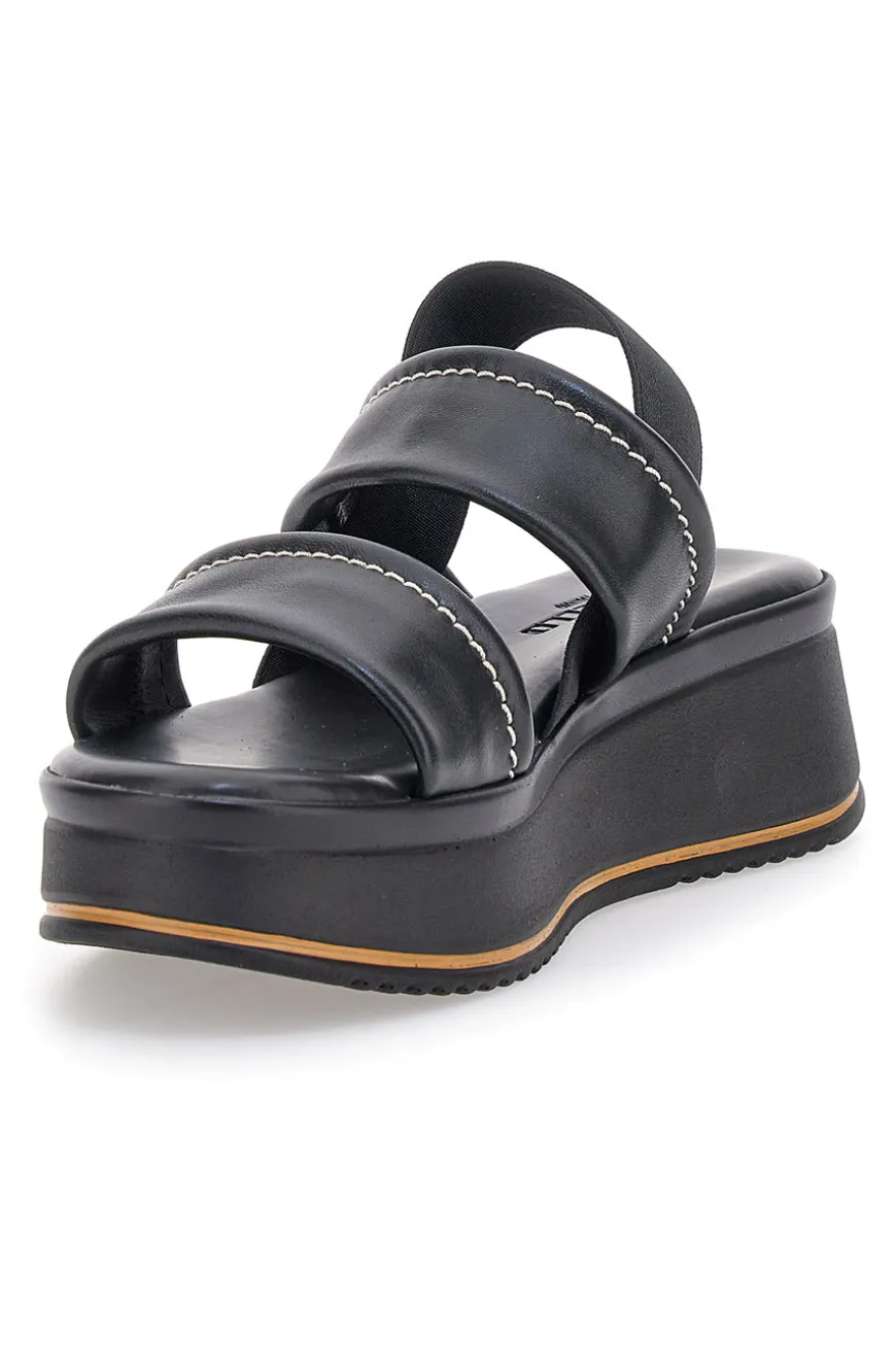 Sandali Nero con zeppa platform Pittarello 44874