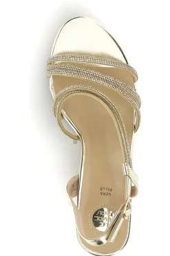 Sandali Oro con tacco alto e cinturino Le havre paris Ap25s9117