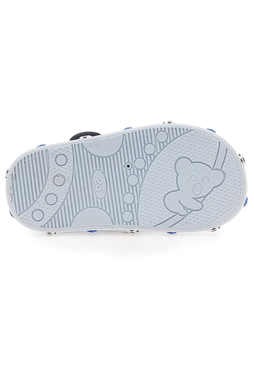 Sandali Primi Passi Azzurri con palloni sport Pitt Kids PK2758A