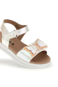 Sandali primi passi bianchi con fiocco decorativo Pitt kids 392621S