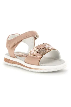 Sandali rosa applicazioni floreali cinturino regolabile Grazie girl 218594