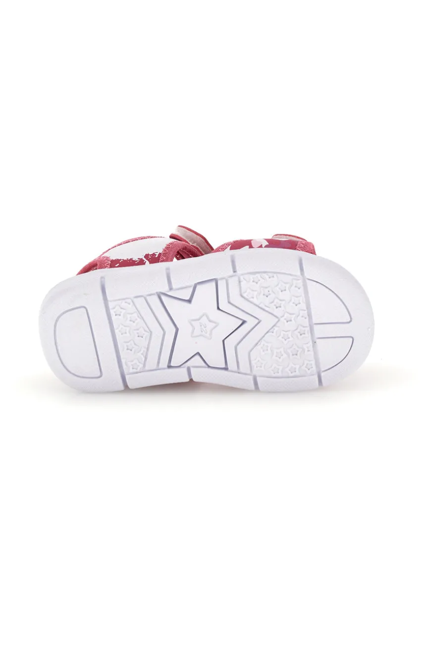 Sandali rosa con chiusura a strappo Superga S63S820