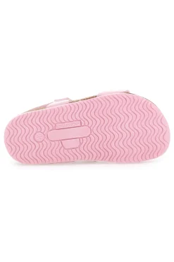 Sandali rosa con fiore decorativo e sottopiede comfort PITTARELLO BIO 257A005SR