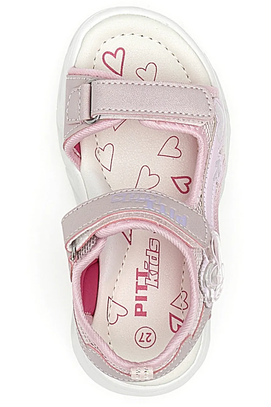 Sandali Rosa con Luci da Bimba Pitt Kids 201161