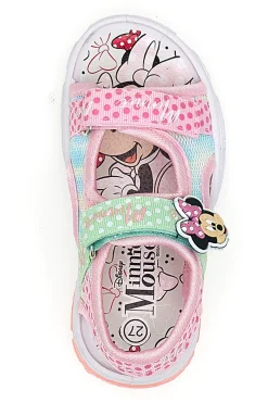 Sandali Rosa e Bianchi con Luci Minnie D3010682T