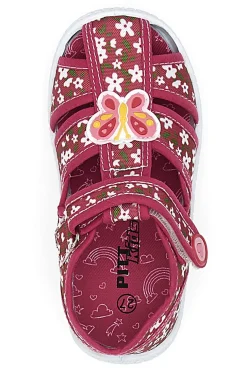 Sandali Rosa Morbidi con Farfalla e Velcro PITT KIDS PK3904A