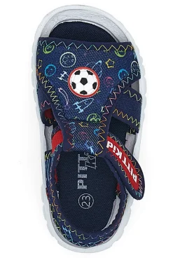 Sandali sportivi blu con grafiche PITT KIDS 2242783