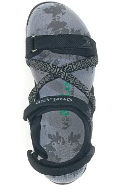 Sandali Sportivi con Velcro Neri Overland 22326