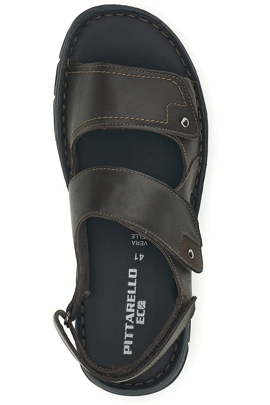 Sandali taupe con strappi regolabili Pittarello eco 2617163