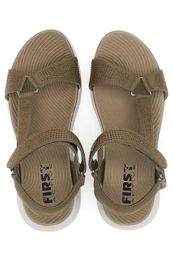 Sandali Taupe con Velcro e Glitter THE FIRST ACTIVE 6