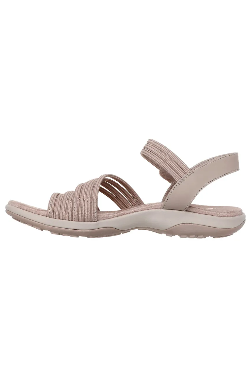 Sandali Vegan Taupe Skechers Reggae Slim Coffee Run