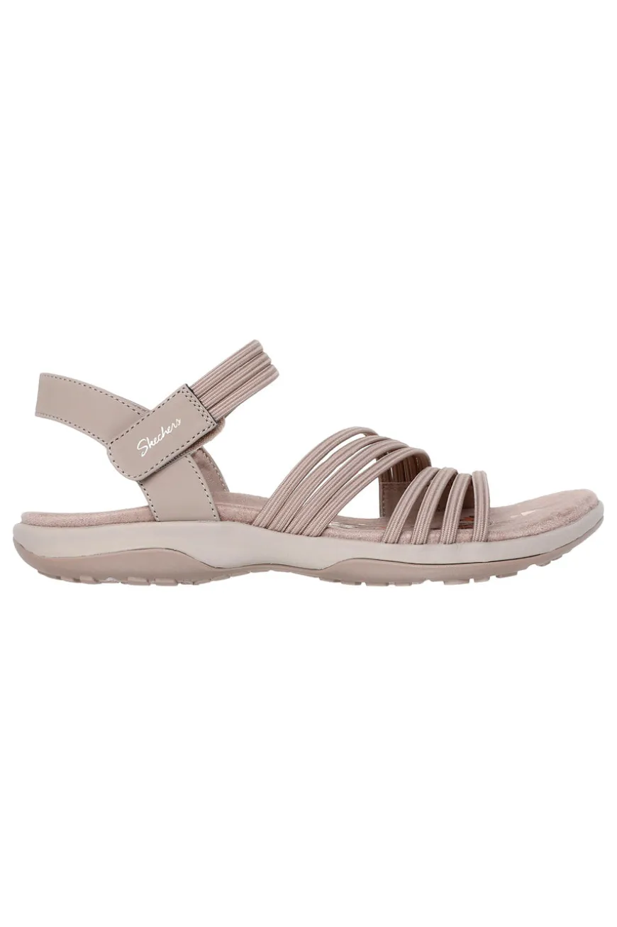 Sandali Vegan Taupe Skechers Reggae Slim Coffee Run