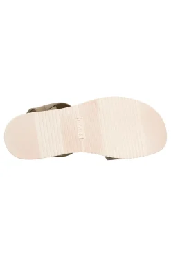 Sandali verdi con cinturino in velcro e fascia traforata Skechers Desert kiss low