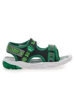 Sandali Verdi Con Luci e Strappi regolabili Avengers Hulk R1010234