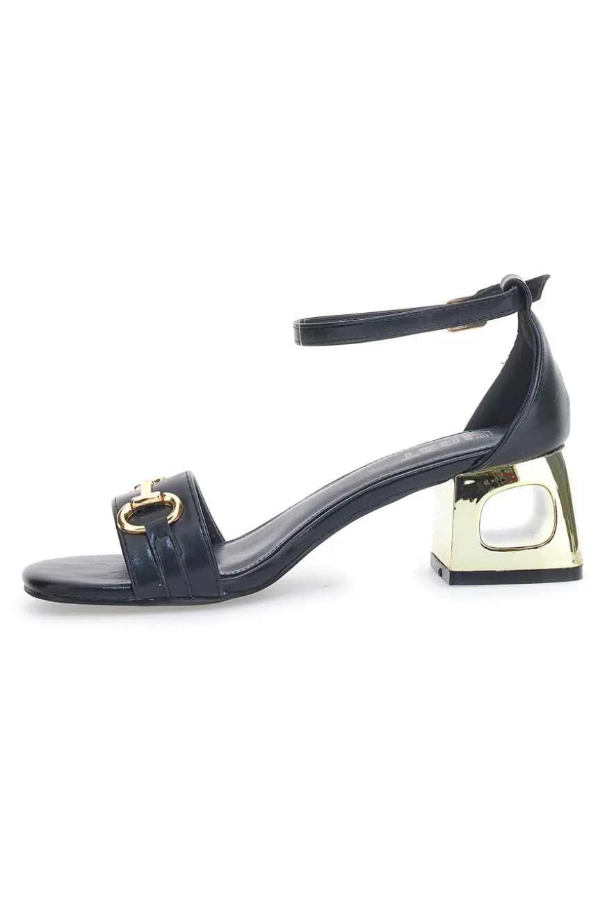 Sandalo con tacco The First 1602 Nero