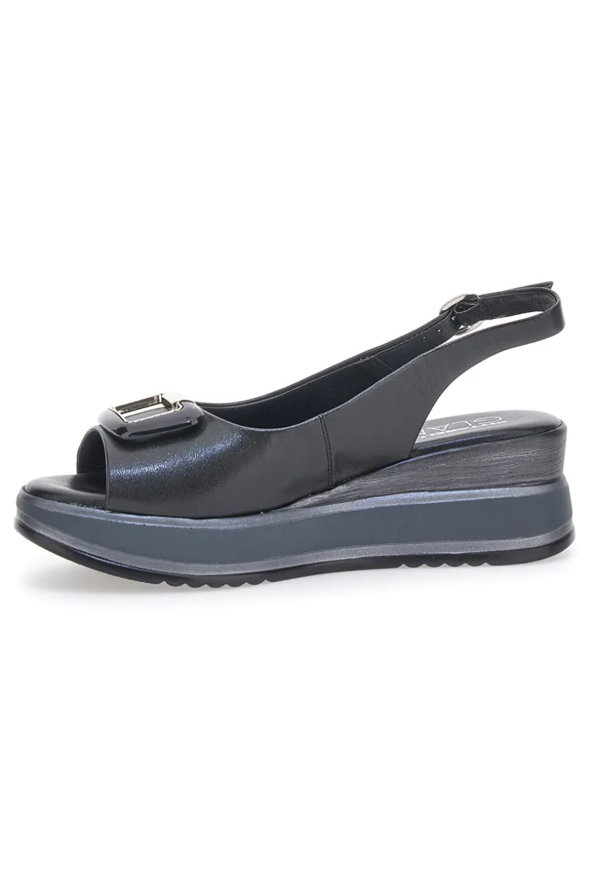 Sandalo Slingback Pittarello Glam 19418 Nero