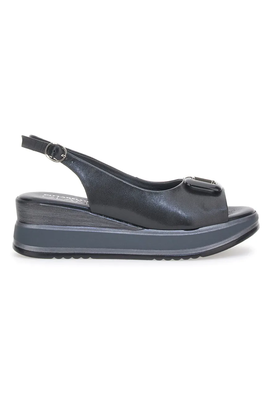 Sandalo Slingback Pittarello Glam 19418 Nero